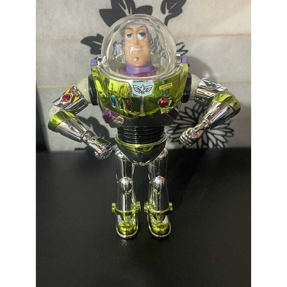 Disney Toy Story Buzz Lightyear Metallic Paint Action Figure Toy 7 Inch No Wings